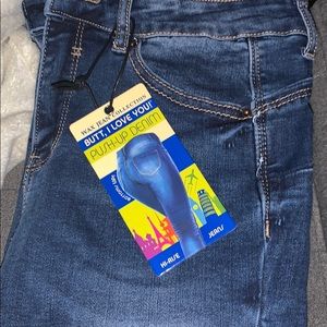 Hi rise push up jeans